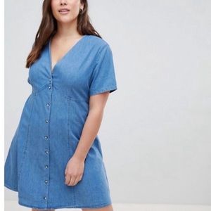 ASOS Curve Denim Tea Dress